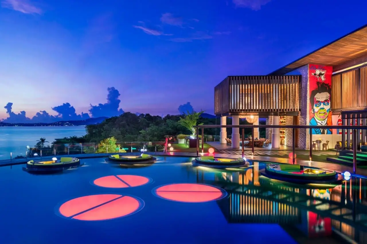Pool view of Woobar, W Resort Koh Samui