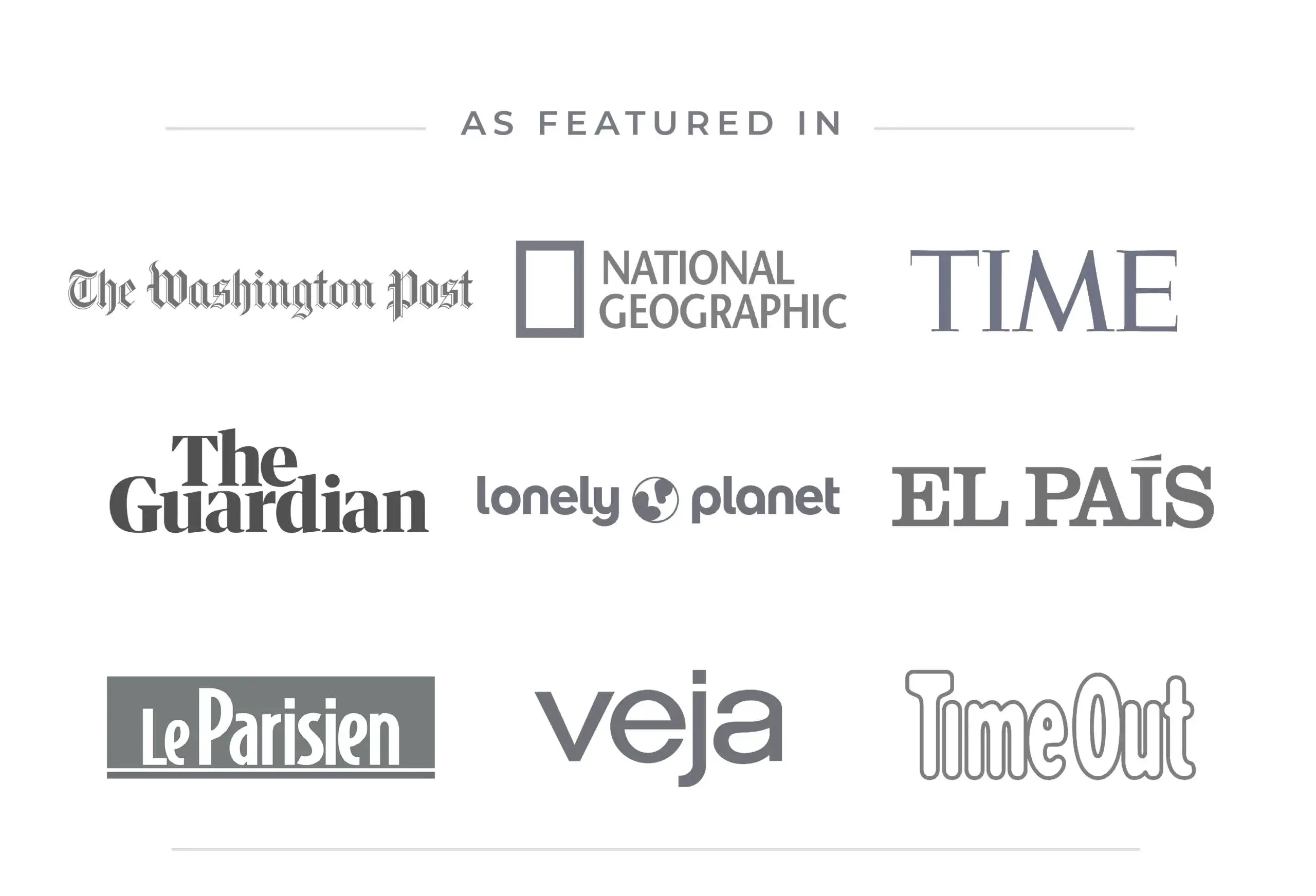 A list of logos of sites that featured fullmoonparty-thailand.com