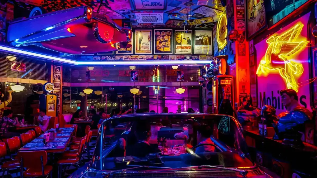 Interior of bar on Koh Samui