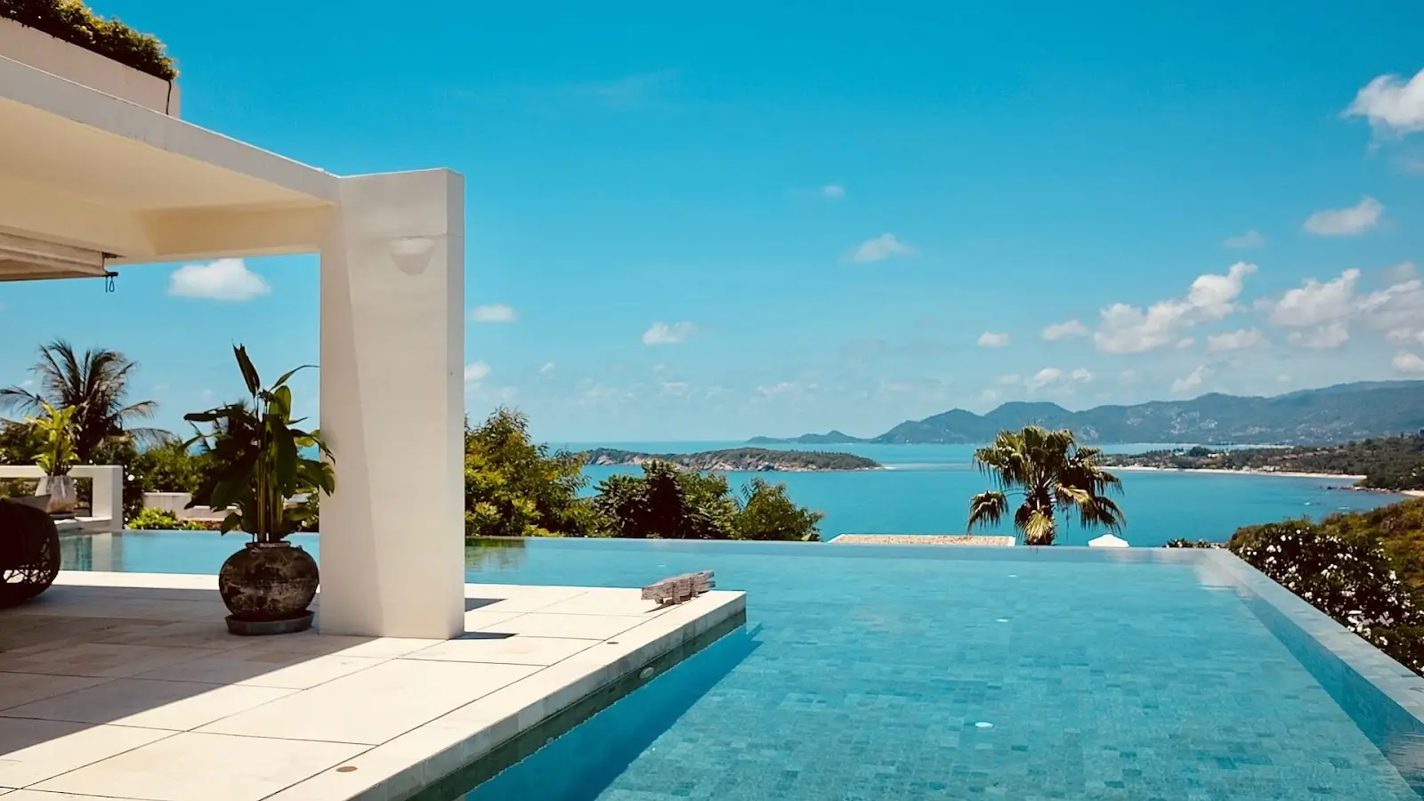 Ocean view from a luxury hotel in Koh Samui