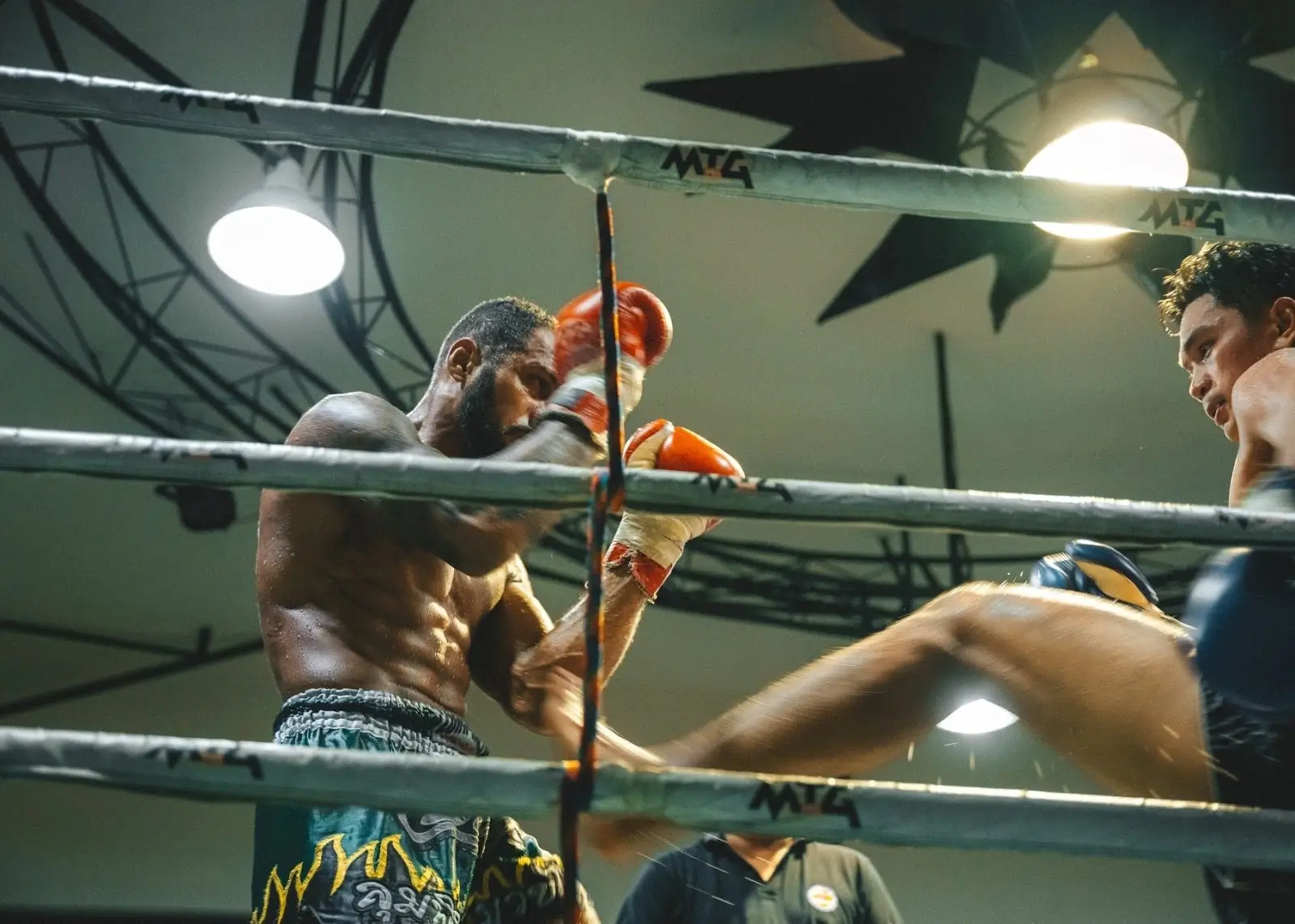 Muay Thai fight at Koh Samui International Stadium